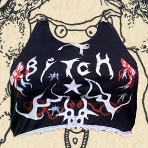 Hand painted metal shirt
Size: small